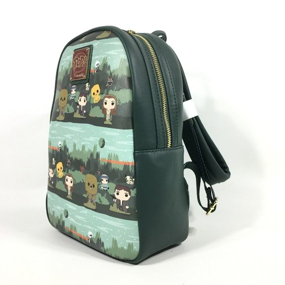 Loungefly POP Star Wars Hans Solo and Princess Leia Endor Forest Mini Backpack main image 9
